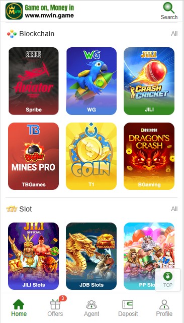 mwin casino games