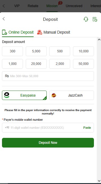 mwin game deposits