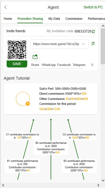 mwin game referral program